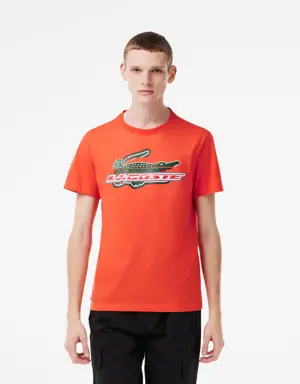 Lacoste T-shirt da uomo regular fit in cotone biologico Lacoste Sport