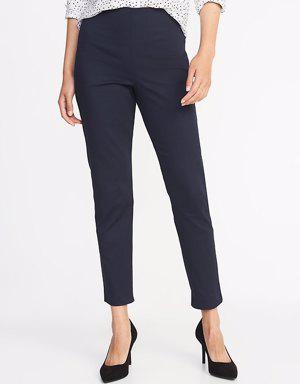 High-Waisted Super Skinny Ankle Pants for Women blue