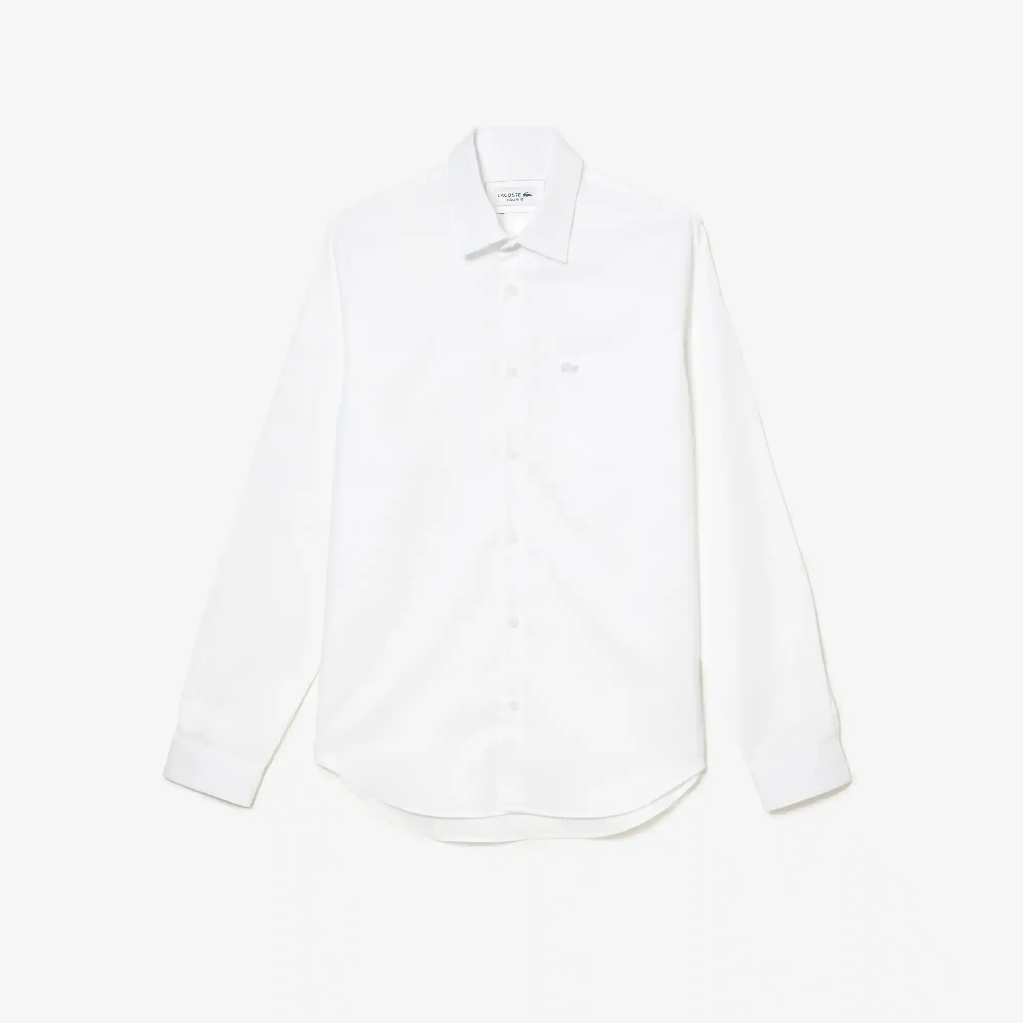 Lacoste Men's Regular Fit Solid Cotton Shirt. 2