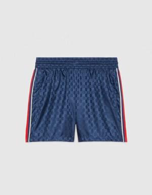 GG jacquard nylon swim shorts