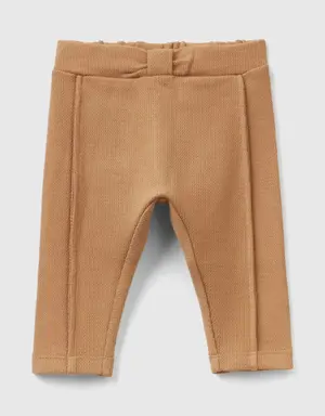 trousers with knotted waist