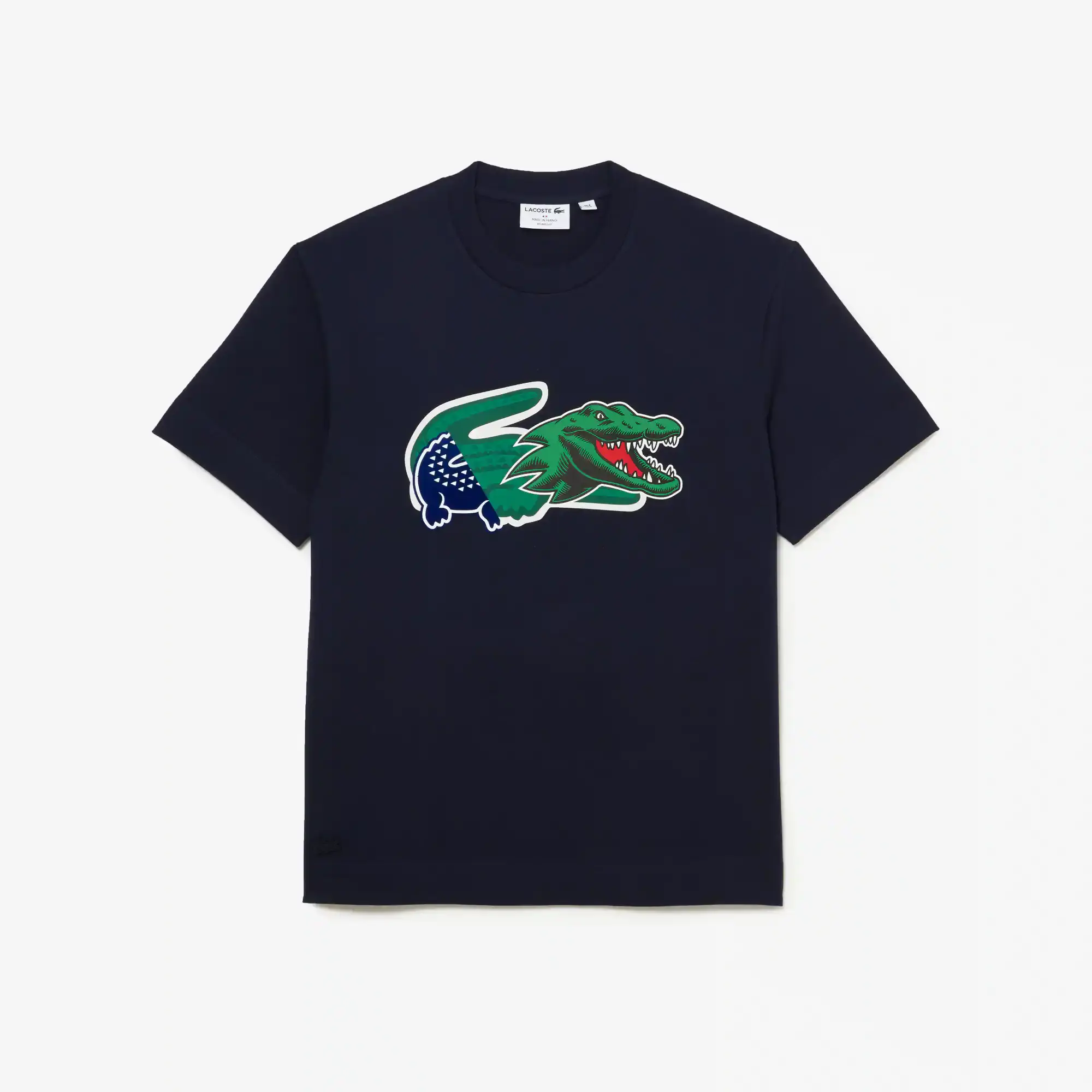 Lacoste Men's Relaxed Fit Oversized Crocodile T-Shirt. 2