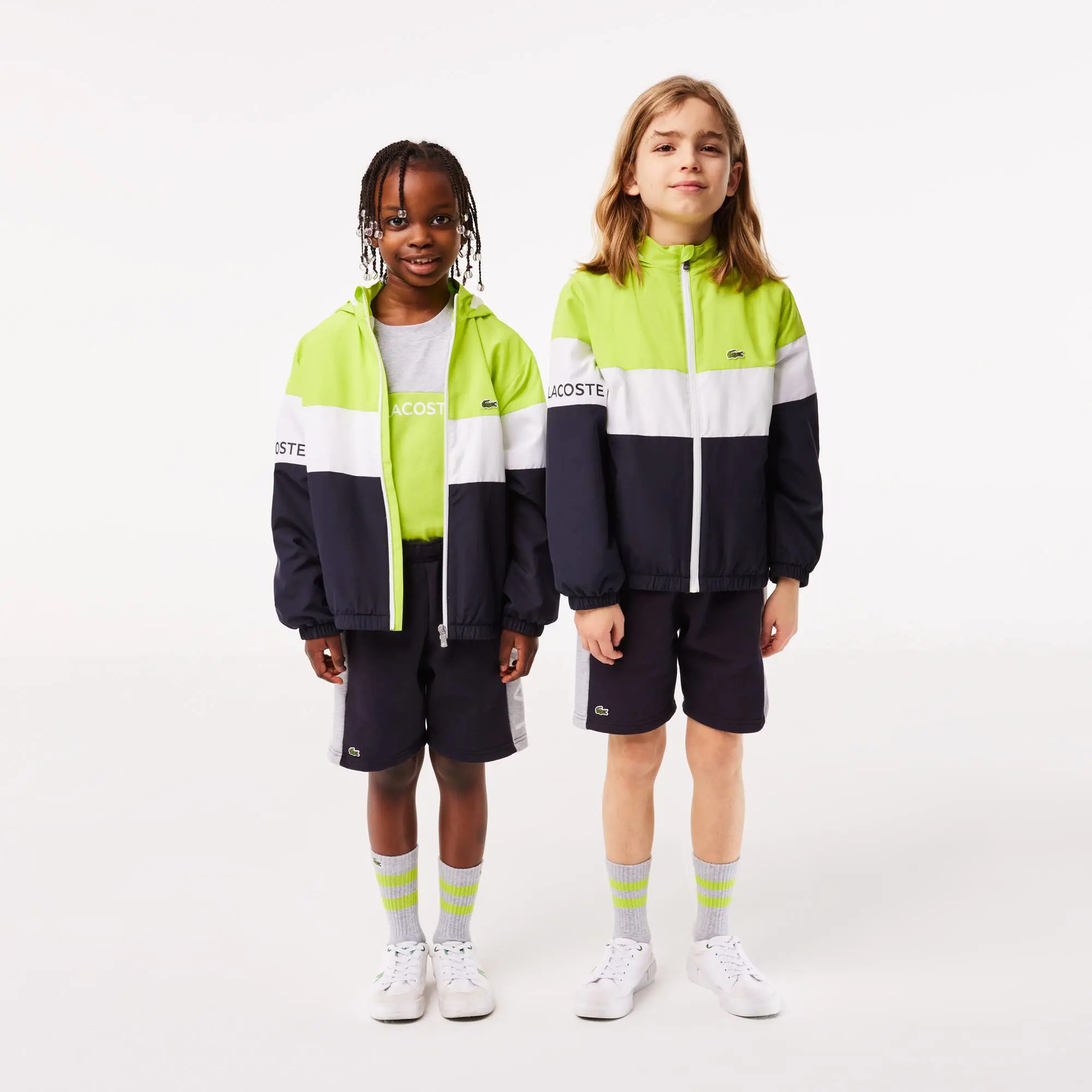 Lacoste Kids’ Lacoste Recycled Polyester Zipped Hooded Jacket. 1