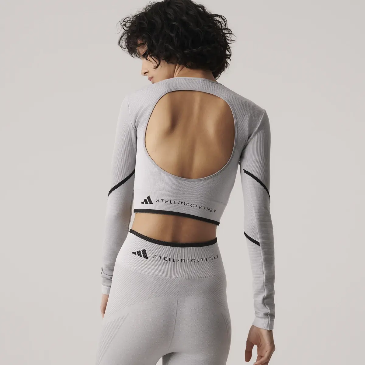 Adidas by Stella McCartney TrueStrength Seamless Long Sleeve Crop Uzun Kollu Üst. 3