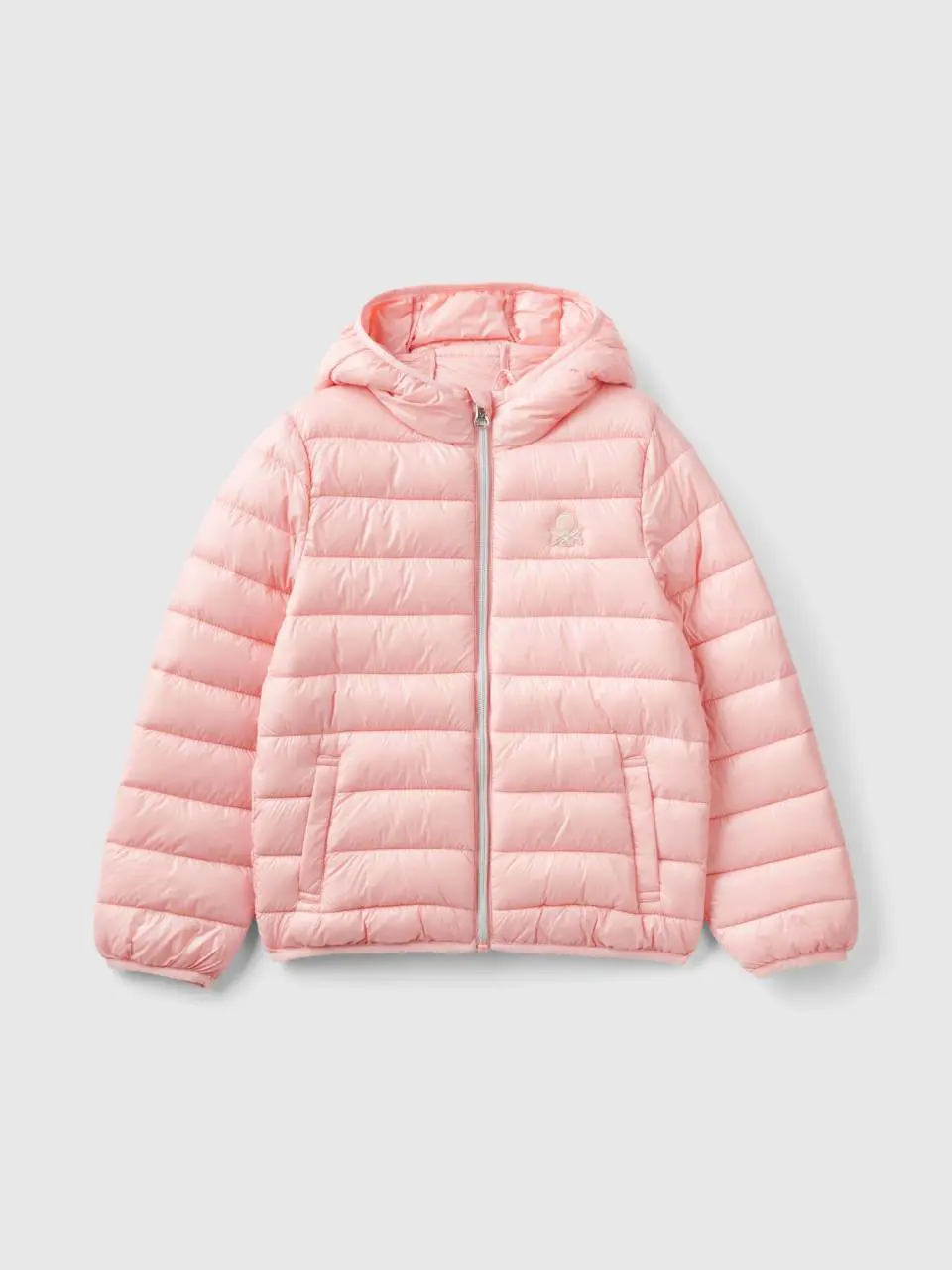 Benetton puffer jacket with hood. 1