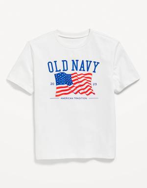 Old Navy Gender-Neutral Short-Sleeve Logo-Graphic T-Shirt for Kids white