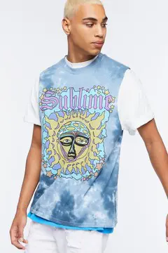 Forever 21 Forever 21 Sublime Graphic Muscle Tee Blue/Multi. 2