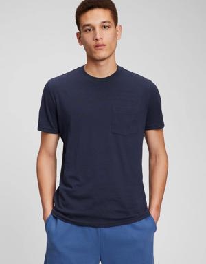 Gap Organic Cotton Pocket T-Shirt blue