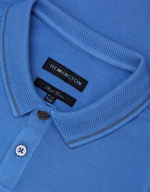 Hemington Vintage Görünümlü Mavi Polo Yaka Çocuk T-Shirt. 3 Hemington Vintage Görünümlü Mavi Polo Yaka Çocuk T-Shirt. 3