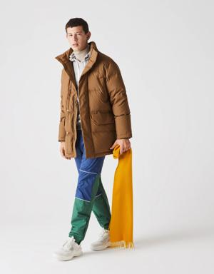 Men's Detachable Hood Long Puffer Coat
