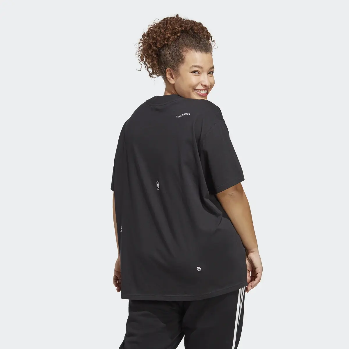 Adidas Boyfriend Tee with Healing Crystals Inspired Graphics (Plus Size). 3