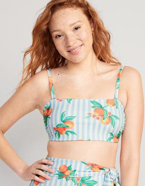 Old Navy Matching Bandeau Bikini Swim Top for Women orange