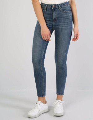 760 Dıana Super Slim Fit Yüksek Bel Skinny Leg Kadın İndigo Jean Pantolon
