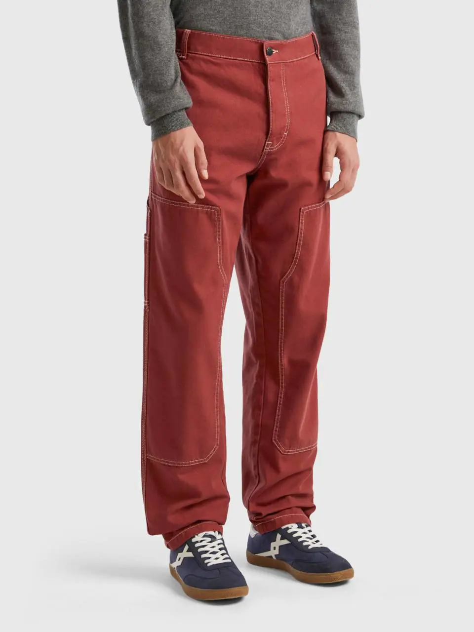 Benetton cotton canvas trousers. 1