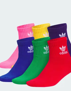 Trefoil Quarter Socks 6 Pairs