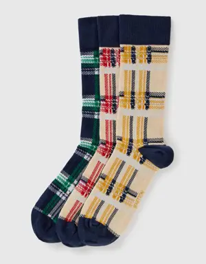 long tartan socks