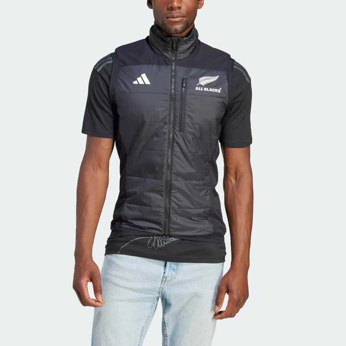 Adidas All Blacks Rugby Filled Vest. 1