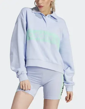 Loose Collar Sweatshirt