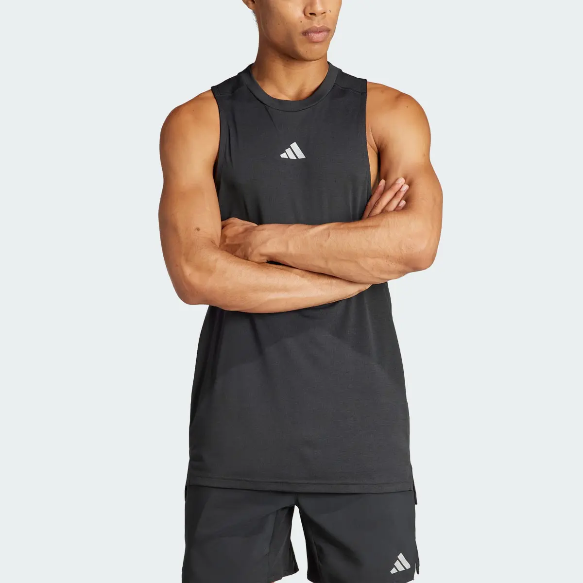 Adidas HIIT Workout 3-Stripes Tank Top. 1