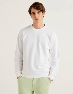 100% cotton pullover sweatshirt