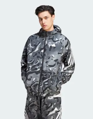 Adidas Future Icons Allover Print Full-Zip Hoodie. 2 Adidas Future Icons Allover Print Full-Zip Hoodie. 2