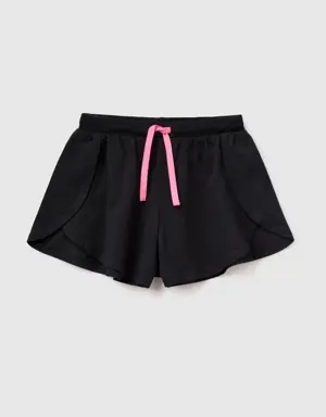 sporty shorts with slits