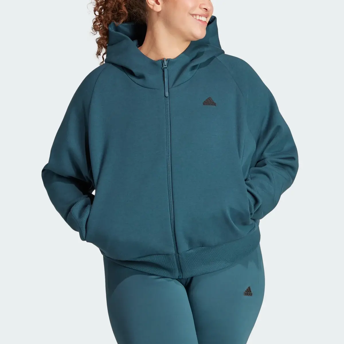 Adidas Z.N.E. Full-Zip Hoodie (Plus Size). 1