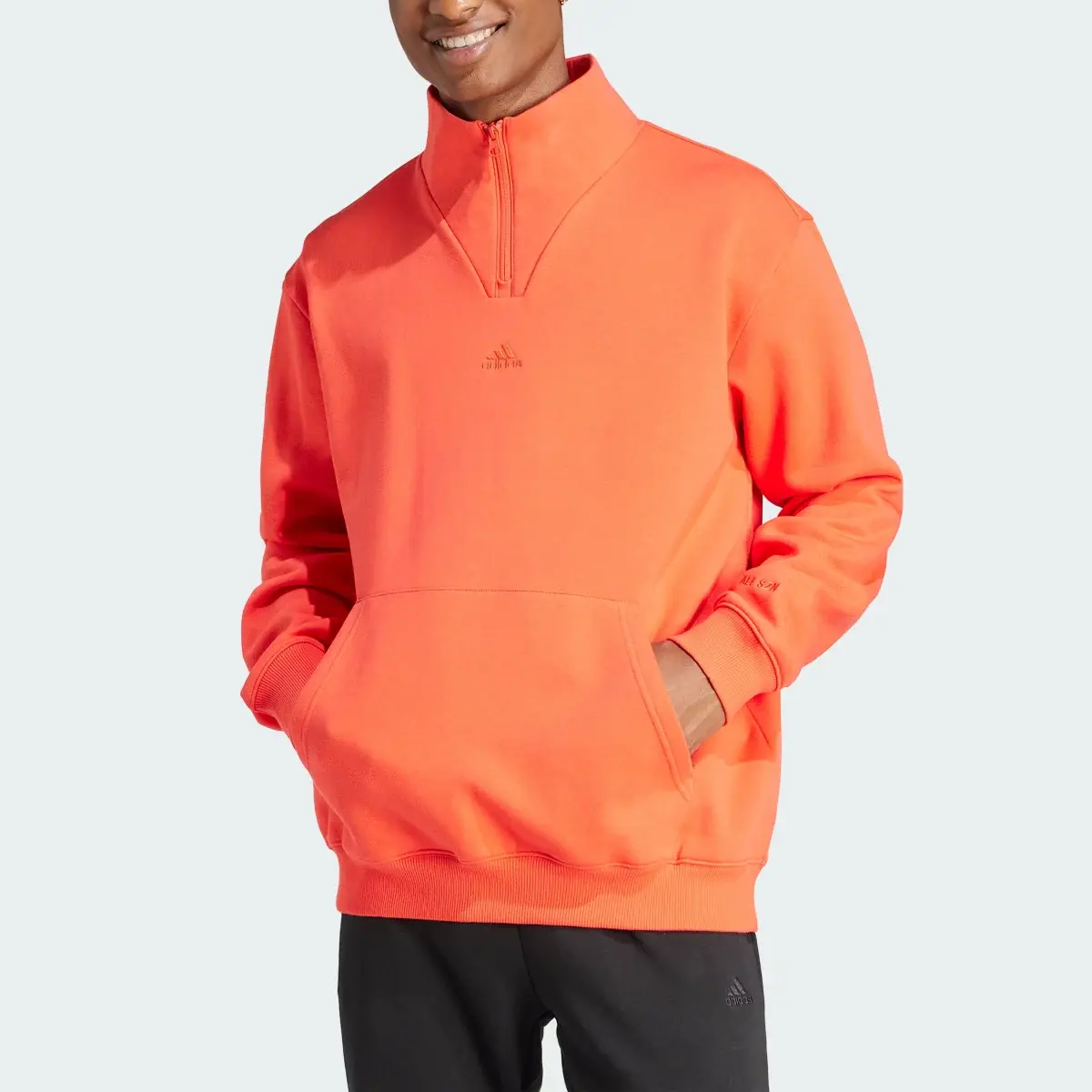 Adidas ALL SZN Fleece 1/4-Zip Sweatshirt. 1