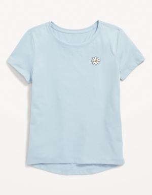 Old Navy Softest Scoop-Neck Graphic T-Shirt for Girls blue