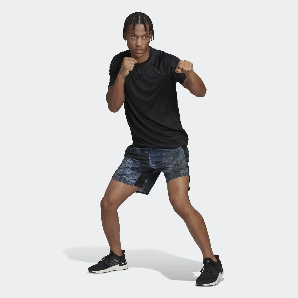 Adidas D4T HIIT Allover Print Training Shorts. 3