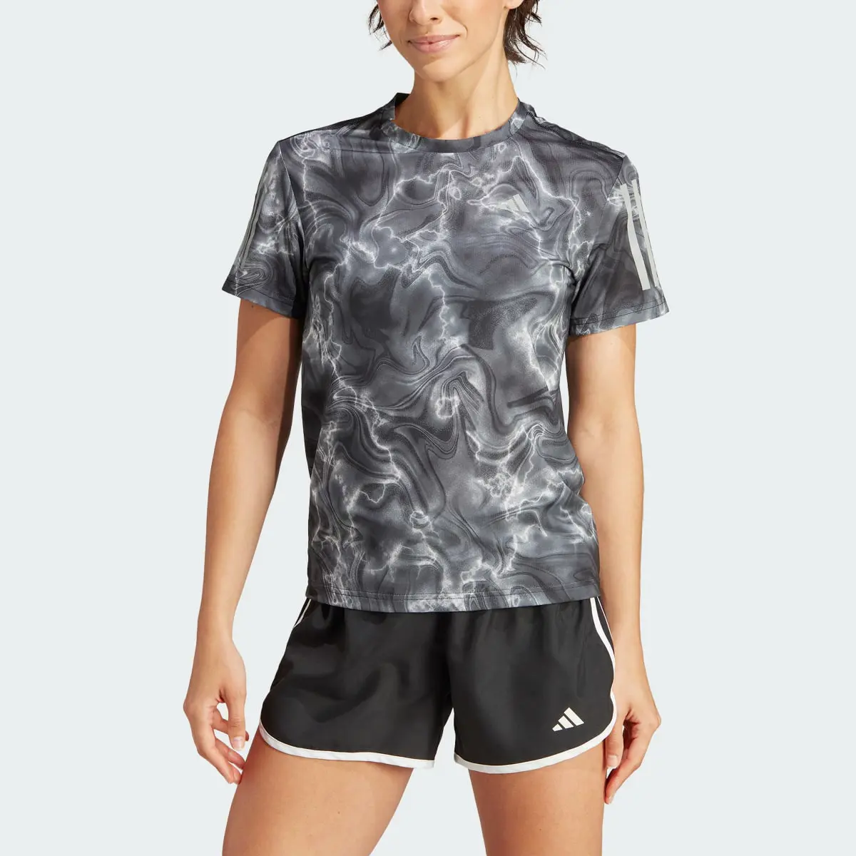 Adidas Playera Own the Run Estampada. 1