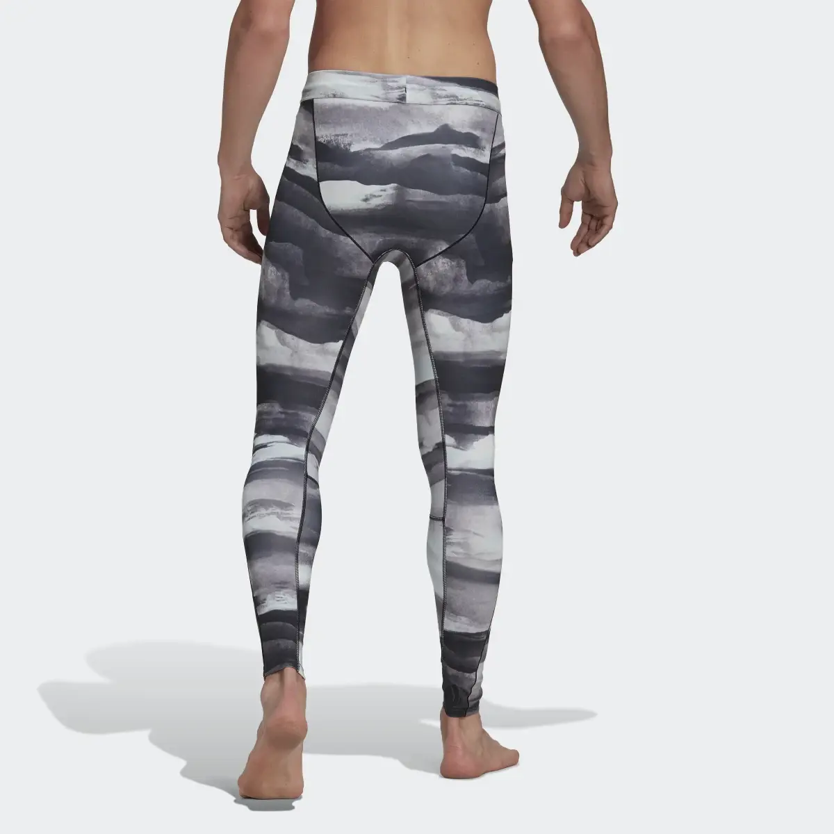 Adidas Allover Print Yoga Training Tights. 2