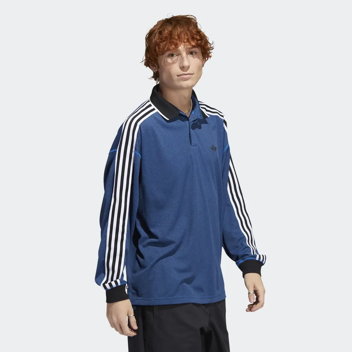 Adidas Long Sleeve Polo Jersey (Gender Neutral). 3