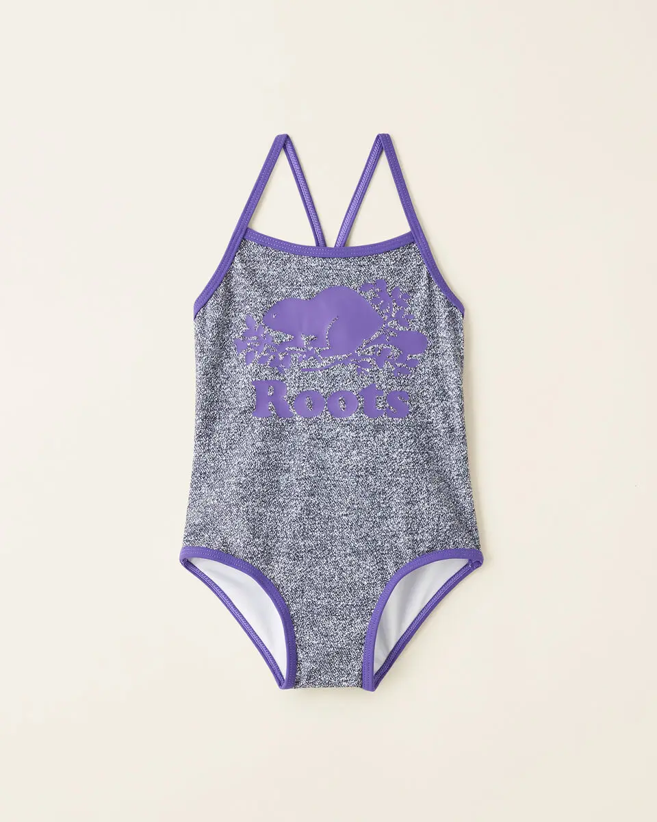 Roots Toddler Girls Cooper One Piece Swimsuit. 1