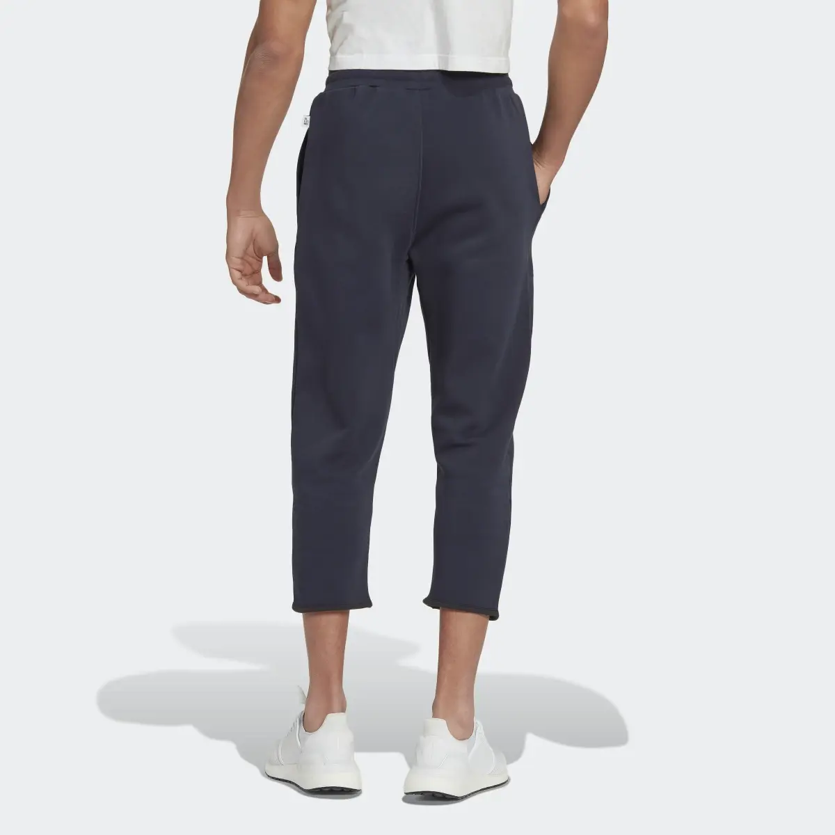 Adidas Studio Lounge Fleece 7/8 Pants. 2