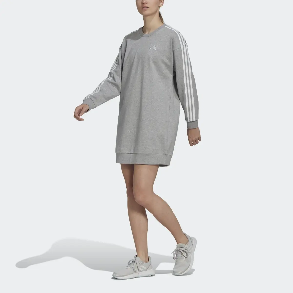 Adidas Vestido Essentials Crew 3 Franjas. 1