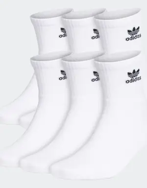 Trefoil Quarter Socks 6 Pairs