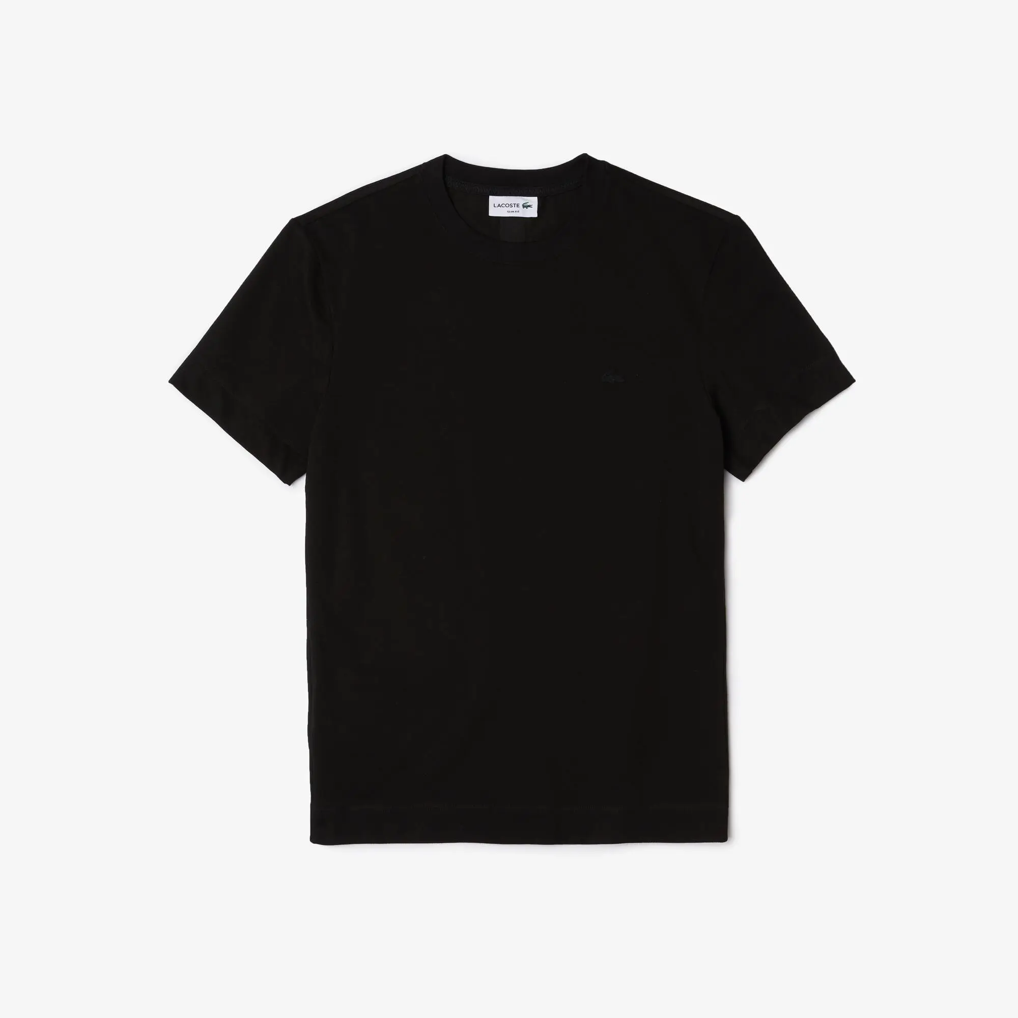Lacoste Men's Crew Neck Organic Cotton Piqué Blend T-Shirt. 2