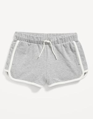 Old Navy French Terry Dolphin-Hem Cheer Shorts for Girls gray