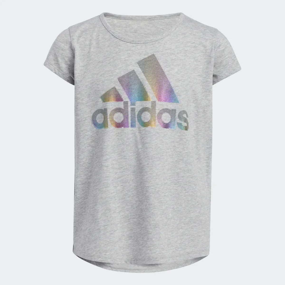 Adidas Heather Scoop Neck Tee (Extended Size). 1