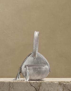 Triunfo Mini Triangle Bag silver