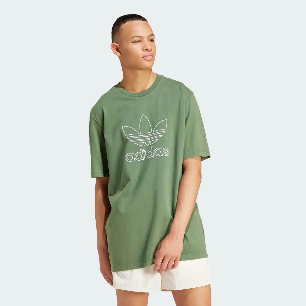 Adidas Adicolor Outline Trefoil Tee. 2