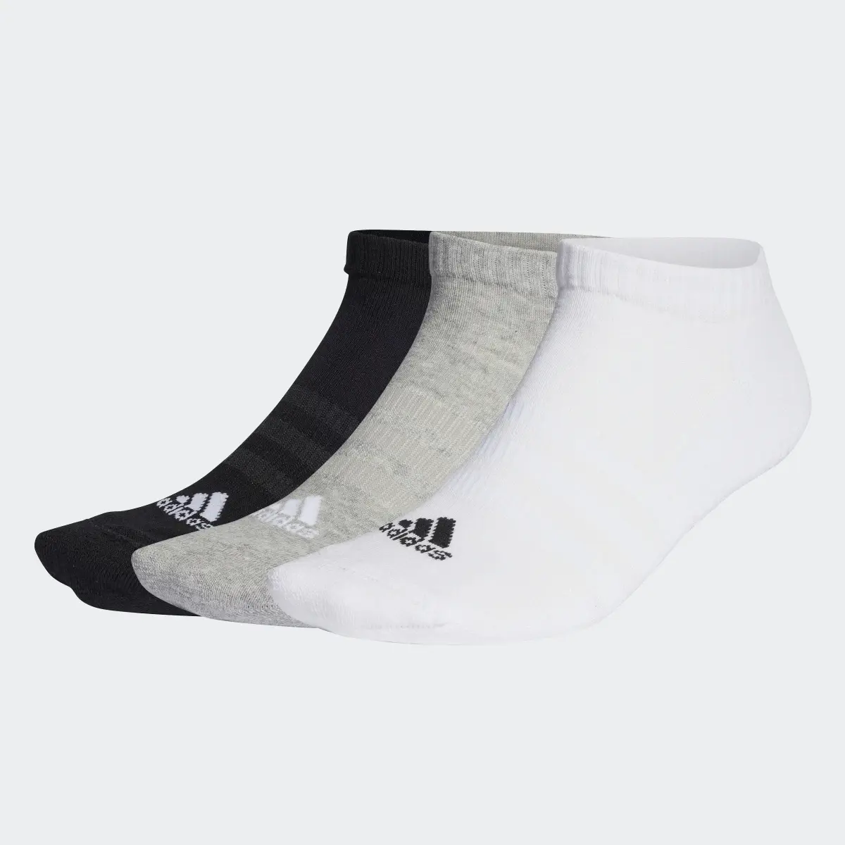 Adidas Cushioned Low-Cut Socks 3 Pairs. 2