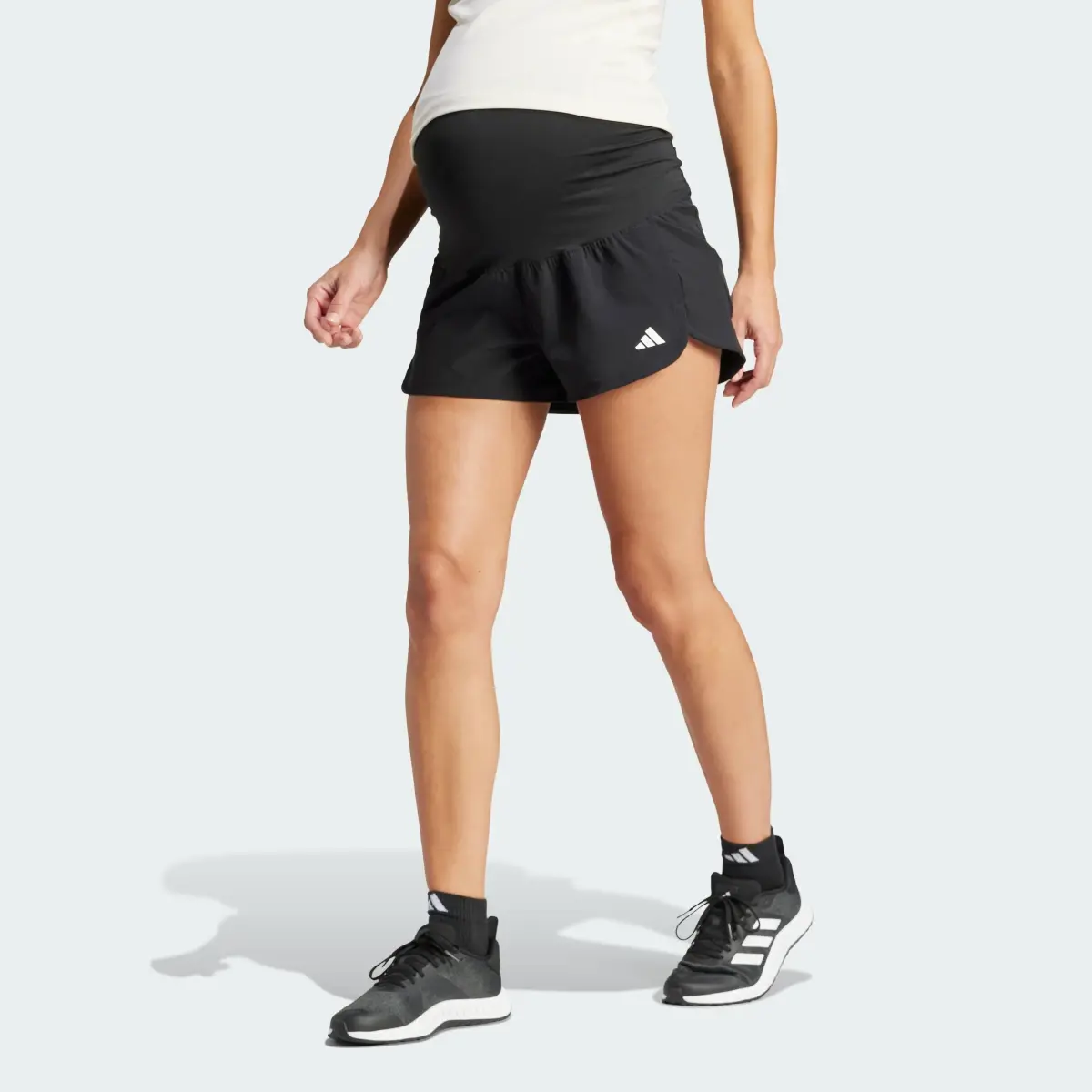 Adidas Pacer Woven Stretch Training Maternity Şort. 2