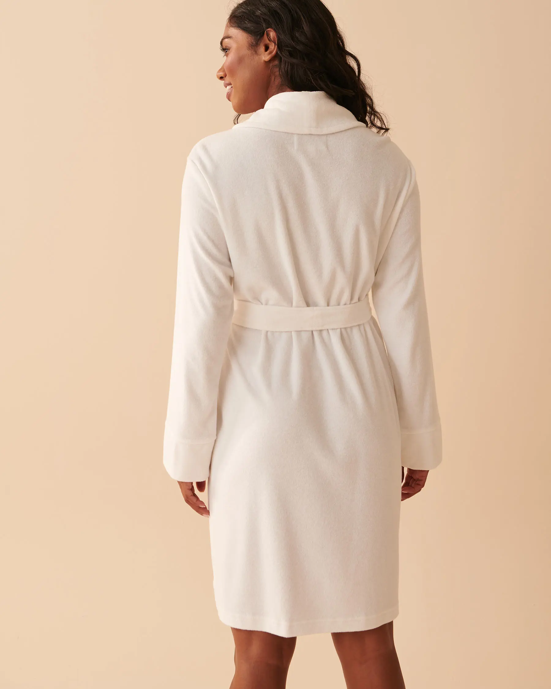 La Vie en Rose Terry Spa Robe. 2