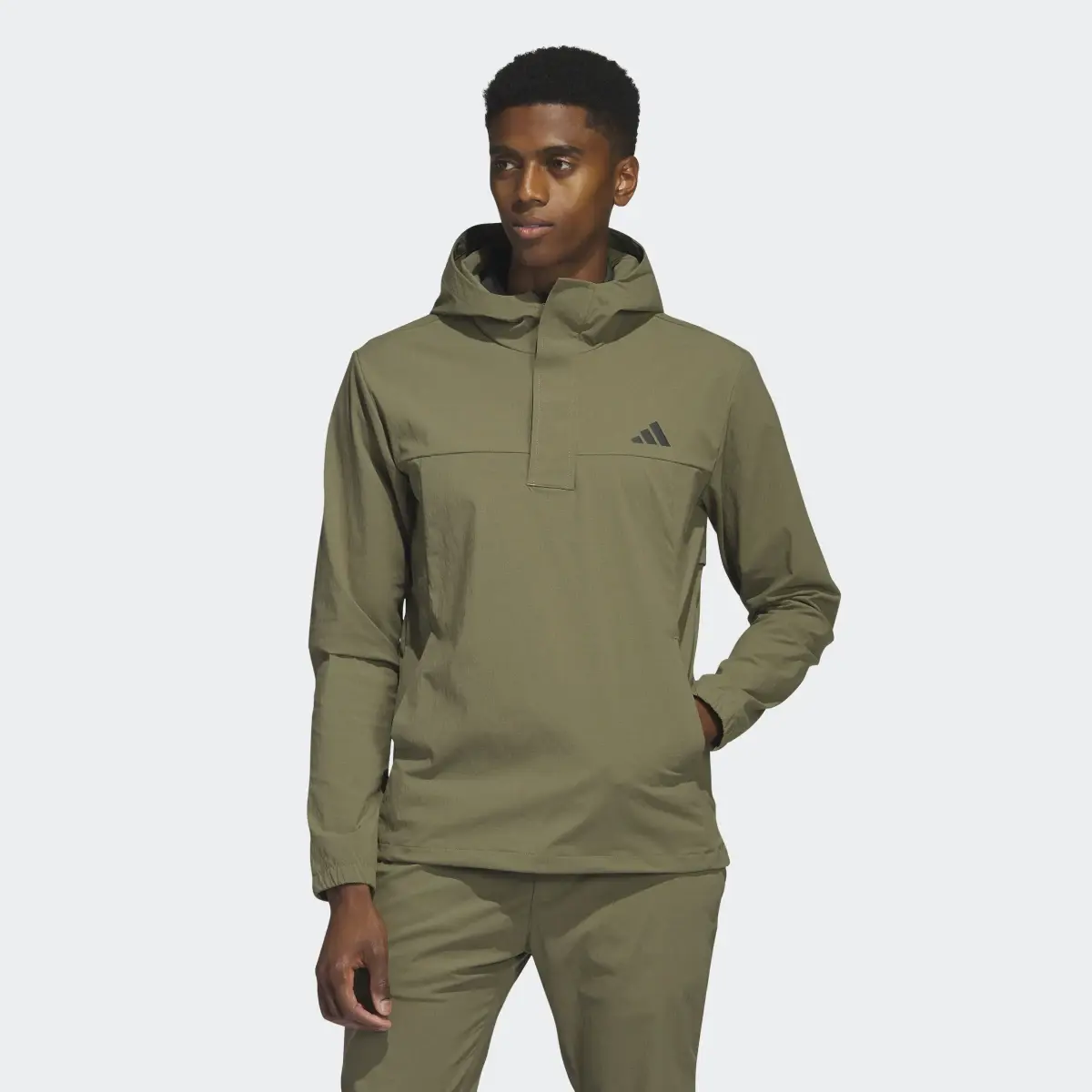 Adidas Ripstop 1/4-Zip Golf Hoodie. 2