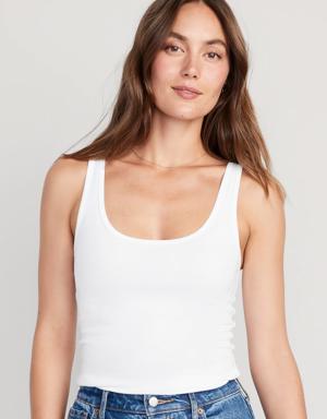 Old Navy First-Layer Rib-Knit Tank Top white