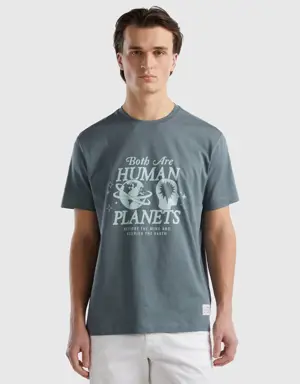 t-shirt in pure organic cotton