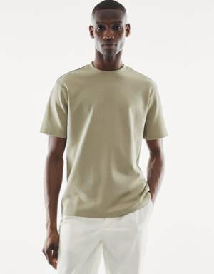Mango Breathable cotton t-shirt
