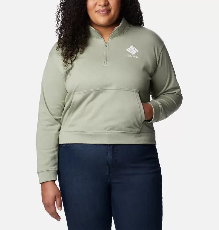 Columbia Women's Columbia Trek™ French Terry Half Zip Sweatshirt - Plus Size. 2